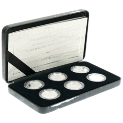 Pre-Owned 2007 UK Britannia 20th Anniversary 1/2oz Silver Proof Collection - VAT Free - Damaged Box