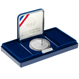 Pre-Owned 1993 USA Bill of Rights Dollar Proof Silver Coin - VAT Free