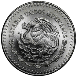 Pre-Owned 1987 Mexican Libertad 1oz Silver Coin - VAT Free