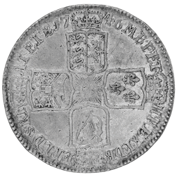 Pre-Owned 1746 Lima George II Half Crown - VAT Free