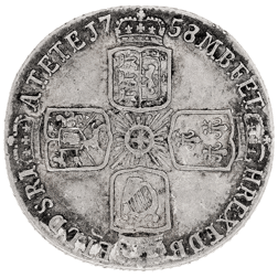 Pre-Owned 1758 George II Sixpence Silver Coin - VAT Free