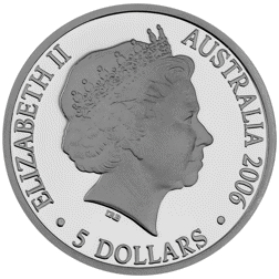 Pre-Owned 2006 Australian Melbourne Commonwealth Games $5 Proof Silver Coin - VAT Free