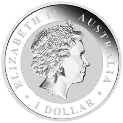 Pre-Owned 2014 Australian Koala 1oz Colourised Silver Coin - VAT Free