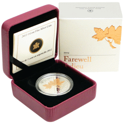 Pre-Owned 2012 Canadian 'Farewell to the Penny' 1 Cent Proof Silver Coin - VAT Free
