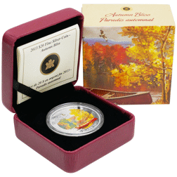 Pre-Owned 2013 Canadian Autumn Bliss $20 Proof Silver Coin - VAT Free