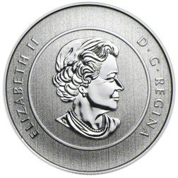 Pre-Owned 2015 Canadian Flag $25 Silver Coin - VAT Free