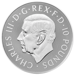 Pre-Owned 2024 UK Tudor Beasts Seymour Unicorn 10oz Silver Coin - VAT Free 