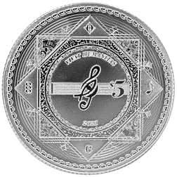 Pre-Owned 2021 Tokelau Vivat Humanitas 1oz Silver Coin - VAT Free