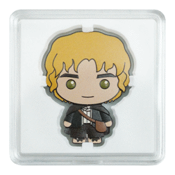 Pre-Owned 2021 Niue Lord of The Rings Samwise Gamgee Chibi Colourised 1oz Silver Coin - VAT Free