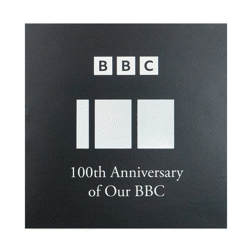 Pre-Owned 2022 UK BBC 100th Anniversary 50p Piedfort Proof Silver Coin - VAT Free