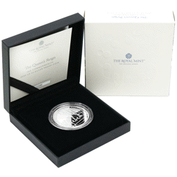 Pre-Owned 2022 UK The Queen's Reign: Commonwealth £5 Proof Silver Coin - VAT Free