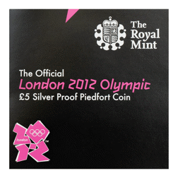 Pre-Owned 2012 UK London Olympics £5 Piedfort Proof Silver Coin - VAT Free
