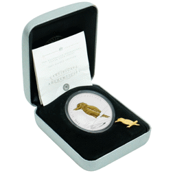 Pre-Owned 2007 Australian Kookaburra 1oz Gilded Silver Coin - VAT Free