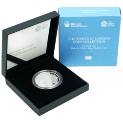 Pre-Owned 2020 Tower of London: The Royal Mint £5 Piedfort Proof Silver Coin - VAT Free