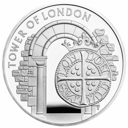 Pre-Owned 2020 Tower of London: The Royal Mint £5 Piedfort Proof Silver Coin - VAT Free