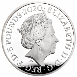 Pre-Owned 2020 Tower of London: The Royal Mint £5 Piedfort Proof Silver Coin - VAT Free
