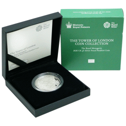 Pre-Owned 2020 Tower of London: The Royal Menagerie £5 Piedfort Proof Silver Coin - VAT Free