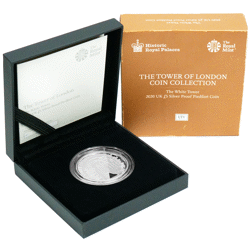 Pre-Owned 2020 Tower of London: The White Tower £5 Piedfort Proof Silver Coin - VAT Free