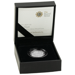 Pre-Owned 2010 UK Capital Cities: Belfast £1 Piedfort Proof Silver Coin - VAT Free