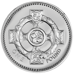 Pre-Owned 2001 UK £1 Piedfort Proof Design Silver Coin - VAT Free