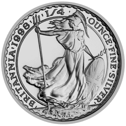 Pre-Owned 1998 UK Britannia 1/4oz Proof Design Silver Coin - VAT Free