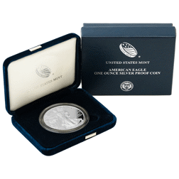 Pre-Owned 2015 USA Eagle 1oz Proof Silver Coin - VAT Free