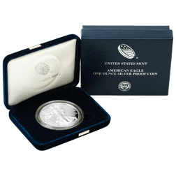 Pre-Owned 2017 USA Eagle 1oz Proof Silver Coin - VAT Free