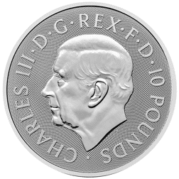 Pre-Owned 2025 UK The British Lion 5oz Silver Coin - VAT Free