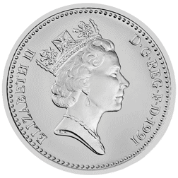 Pre-Owned 1991 UK £1 Proof Design Silver Coin - VAT Free