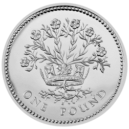 Pre-Owned 1986 UK £1 Piedfort Proof Design Silver Coin - VAT Free