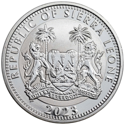Pre-Owned 2023 Sierra Leone Tutankhamun 1oz Silver Coin - VAT Free