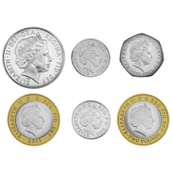 Pre-Owned 2011 UK Piedfort Proof Silver 6-Coin Set - VAT Free