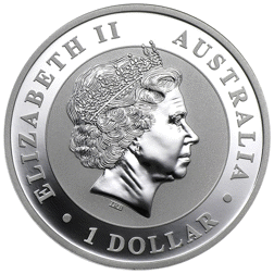 Pre-Owned 2013 Australian Kookaburra 'Privy Snake' 1oz Silver Coin - VAT Free