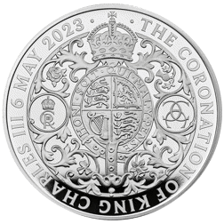 Pre-Owned 2023 UK King Charles III Coronation 1oz Proof Silver Coin - VAT Free