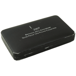 Pre-Owned 2007 UK Britannia 1/2oz Proof Silver 6-Coin Set - Damaged Box - VAT Free