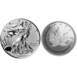 Pre-Owned 2019 Pride of Two Nations 1oz Proof Design Silver 2-Coin Set - VAT Free