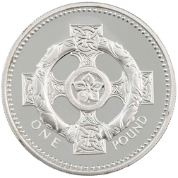 Pre-Owned 2001 UK £1 Piedfort Proof Silver Coin - VAT Free