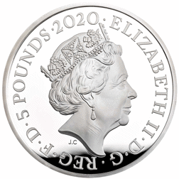 Pre-Owned 2020 Tower of London: The White Tower £5 Proof Silver Coin - VAT Free