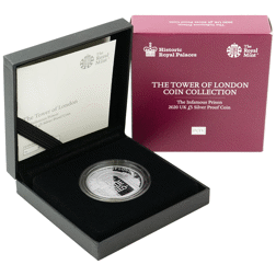 Pre-Owned 2020 Tower of London: The Infamous Prison £5 Proof Silver Coin - VAT Free