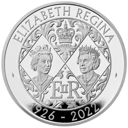 Pre-Owned 2022 UK Queen Elizabeth II Memorial £5 Proof Silver Coin - VAT Free