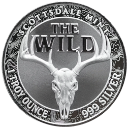 Scottsdale Mint The Wild: Elk Colourised Certi-Lock 1oz Silver Round
