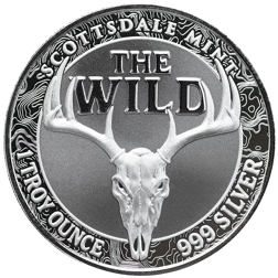 Scottsdale Mint The Wild: Mountain Lion Colourised Certi-Lock 1oz Silver Round