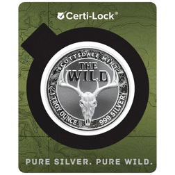 Scottsdale Mint The Wild: Mule Deer Colourised Certi-Lock 1oz Silver Round