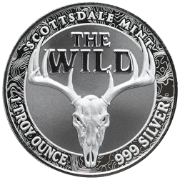 Scottsdale Mint The Wild: Mule Deer Colourised Certi-Lock 1oz Silver Round