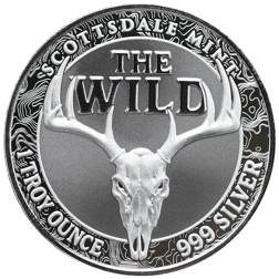 Scottsdale Mint The Wild: Bighorn Sheep Colourised Certi-Lock 1oz Silver Round