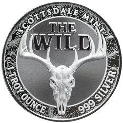 Scottsdale Mint The Wild: Pronghorn Antelope Colourised Certi-Lock 1oz Silver Round*