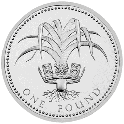 Pre-Owned 1990 UK £1 Proof Design Silver Coin - VAT Free