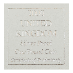 Pre-Owned 2000 UK £1 Proof Design Silver Coin - VAT Free