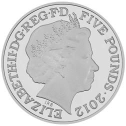 Pre-Owned 2012 UK London 2012 Paralympic Games £5 Piedfort Proof Silver Coin - VAT Free