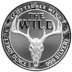 Scottsdale Mint The Wild: Black Bear Colourised Certi-Lock 1oz Silver Round